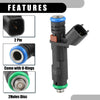 Ford F-250 Super Duty 2005-2007 - Metal Black Fuel Injectors (2005-2007)