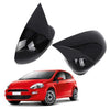 Fiat 500 / Grande Punto Mirror Cover Set Glossy Black (2007–2010)