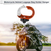 Round Shape Aluminum Alloy Motorcycle Hanging Hook 1 Pc Orange White