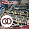 Oil Seal 2 x Rotary Shaft Seal 22x32x6mm Brown FKM Rubber