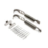 Car Aluminum Alloy Bonnet Hook Pin Lock Latch Fastener (Silver)