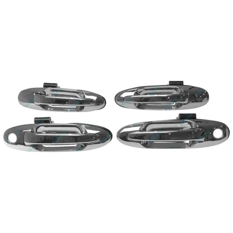 Toyota Landcruiser 1998-2007 100 Series Chrome Door Handle Set Front + Rear