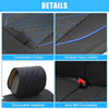 Dodge Ram 2009-2023 Black Blue 2 x Cushion Covers Front Seat Covers