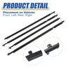 Toyota RAV4 Window Seal Weatherstrips 4 x (2009–2012)