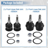 Jeep Commander 4 x Front Upper Lower Ball Joints (2006-2010)
