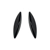 Benz C-Class W205 Front Bumper Lip Splitter Spoiler Canards Black (2015-2018)