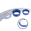 Honda Accord Sedan Sport (2018-2023) Blue 6 x AC Knob Covers