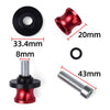 Honda CBR Silver Motorcycle Swingarm Spools 8MM (2003-2023)
