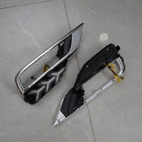 Honda CR-V 2015-2016 LED DRL Front Bumper Fog Light Lamps (2 pcs)