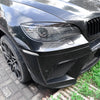 BMW X6 E71 Gloss Black Headlight Eyelid Covers (2008-2014)