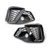 Audi A4L Gloss Black Front Bumper Fog Light Grille (2020-2022)