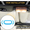 Jeep Wrangler Carbon Fiber Front Rear Roof Reading Light Trim Covers (2007-2018)