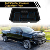 Chevy Silverado 1500 GMC Black Blue Full Center Console Organizer Tray