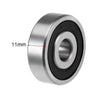 2 x Deep Groove Ball Bearings Z2 10x35x11mm Double Sealed Carbon Steel