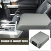 Ford F-150 (2015-2023) - Faux Leather Gray Center Console Lid Armrest Cover
