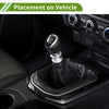 Peugeot 206 Car Gear Shift Stick Gaiter Black Faux Leather (2007-2023)