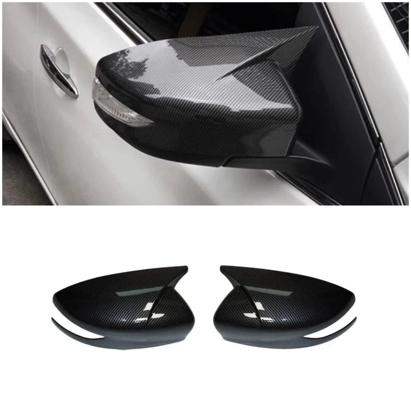 Nissan Sentra Carbon Fiber Rearview Mirror Lid Cover Trim (2013-2019)
