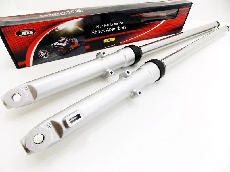 Yamaha MX100 670mm Silver Front Fork Leg Set LH RH Suspension Shocks