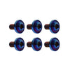 Bike Motor - Blue 6 x M6x20mm Titanium Alloy Torx Head Bolts