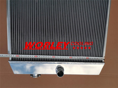 Chevy Bel Air 4.3L 4.6L V8 3 Row Radiator + Fan (1955-1957)