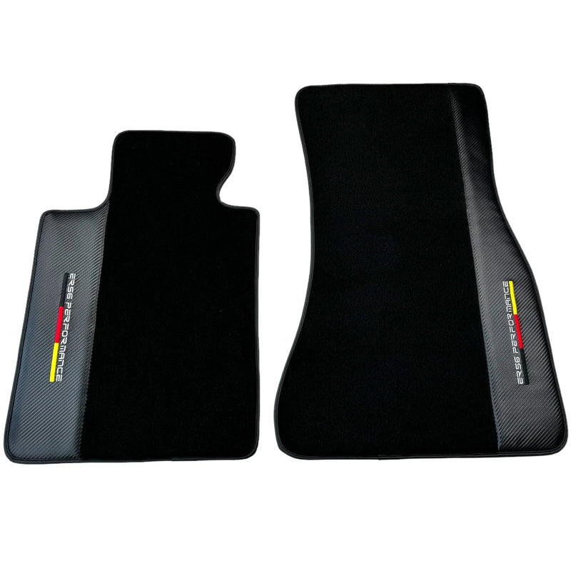 BMW M5 E60 with Carbon (2005-2010) - 2 x Durable Mats Black Floor Mats