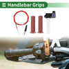 Motorcycle Rubber Wine Red 7/8" 22mm Hand Grips Cover Kit