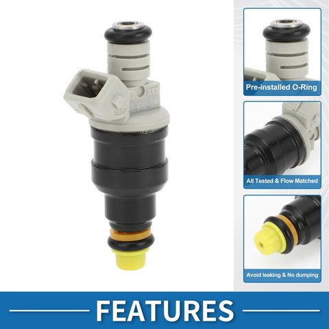Ford Ranger 1998-2001 2.5L Black 1 Pc Fuel Injector No.F87Z-9F593-DB