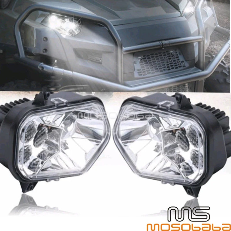 Polaris RZR, ACE, Sportsman, Ranger ATV LED Hi/Low Beam Angel Eye Headlights