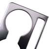 Mazda CX-5 Stainless Rear Seat Cup Holder Cover Trim (2017-2019)