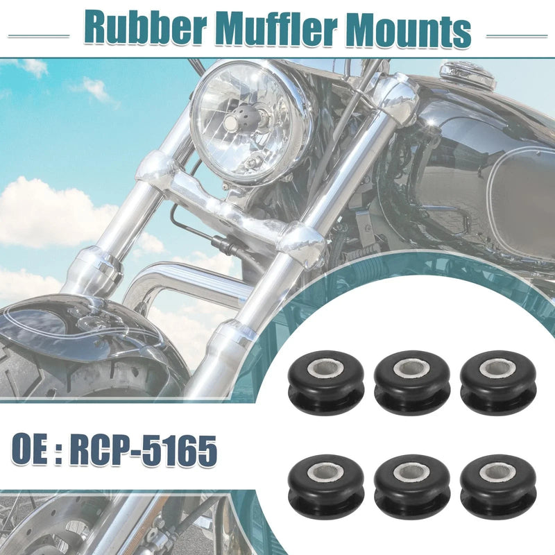 Harley Davidson Softail 6 x Motorcycle Flat Side Tank Mounts (1984–1984)