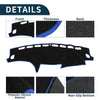 Subaru Forester SH Series (2007-2012) Black Blue Dash Cover Mat