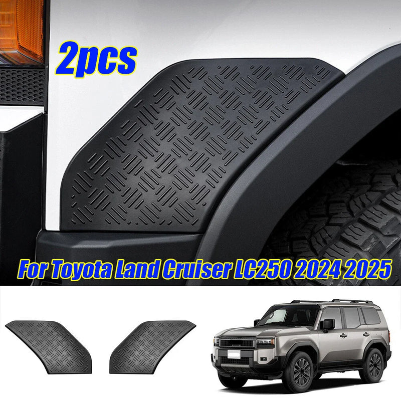 Land Cruiser LC250 ABS Gloss Black Front Bumper Side Wheel Cover Trim (2024–2024)