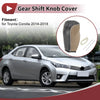 Toyota Corolla 1 Gear Shift Knob Cover Beige Faux Leather (2014–2018)