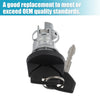 Chrysler Daytona Silver Tone Black Ignition Lock Cylinder Switch