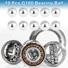 G100 Steel Precision Silver Tone 10 Pcs 17.5mm Bearing Ball