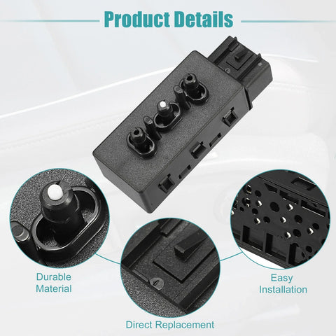 Chevrolet Avalanche Front Left 6-Way Power Seat Switch (2007-2013)