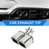 Toyota Raize Square Curved Slant Cut Dual Exhaust Tips 2.4" Inlet (2020-2023)