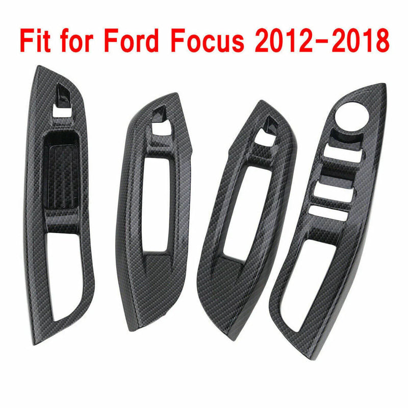 Ford Focus Carbon Fiber Window Switch Panel Cover (2012–2018)