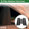 BMW X6 Black 8 x Door Pillar Window Trim (2020-2024)