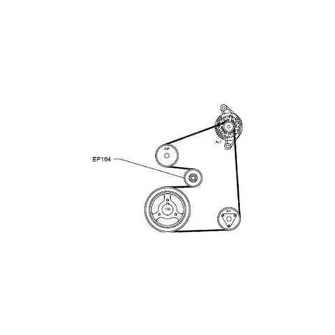 Nissan Patrol GU Y61 ZD30 Turbo CRD Genuine Tensioner + Opti Fan Belt