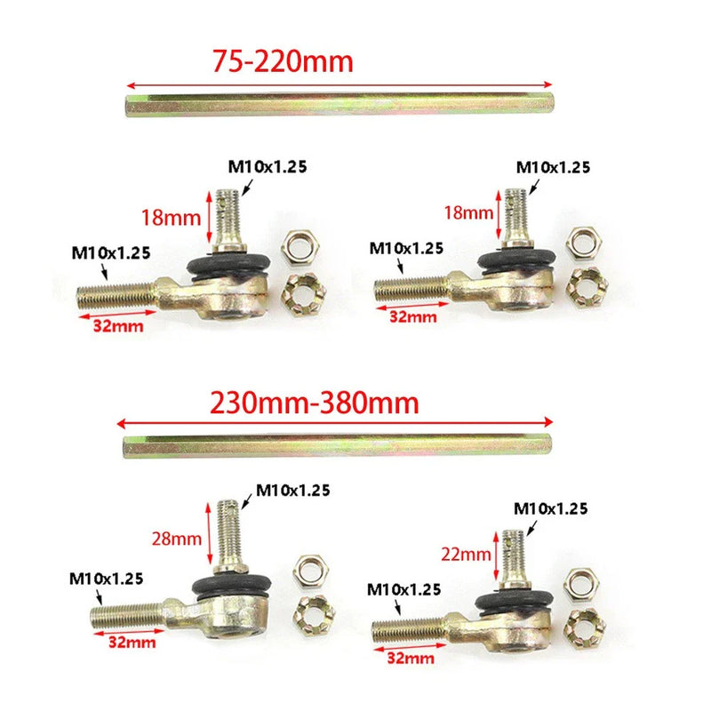 50cc 70cc 110cc Quad Dirt Bike ATV 8cm M10 Ball Joiner Bolt Tie Rod