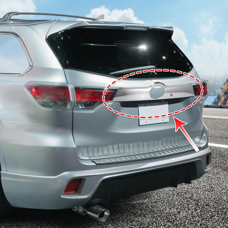 Toyota Highlander Chrome Plated ABS Rear Trunk Cover Trim (2014-2018)