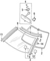 Nissan 300ZX Front Windshield Side Molding RH (1990–1996)