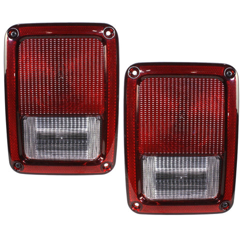 2Pc Tail Light Set For 2007-2018 Jeep Wrangler Left and