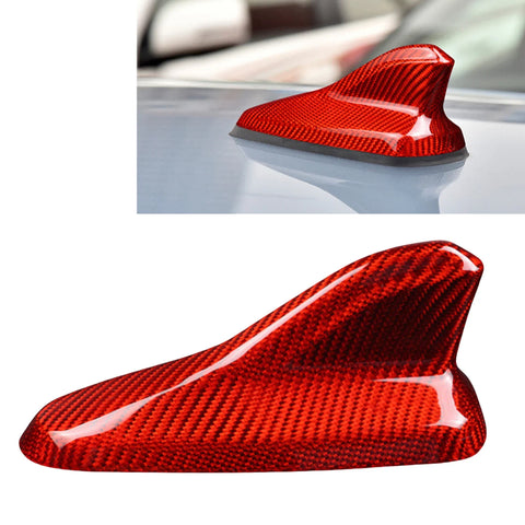 VW Golf MK8 GTI Red Carbon Fiber Roof Shark Fin Antenna Cover (2022-2024)
