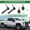 Chevrolet Silverado 1500 4 x Front Suspension Kit Tie Rod Ends Ball Joint