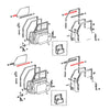 Toyota Land Cruiser BJ70 LJ70 HJ75 Front Door Glass Weatherstrip Vent Set