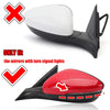 Honda Accord Pair Glossy Black Rearview Mirror Cover Cap Trim (2018–2022)