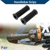 Motorcycle 7/8 22mm Hand Grips Cover Rubber Black 1 pair
