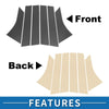 Ford Focus (2012-2019) Carbon Fiber Black 6pcs Door Pillar Window Trim